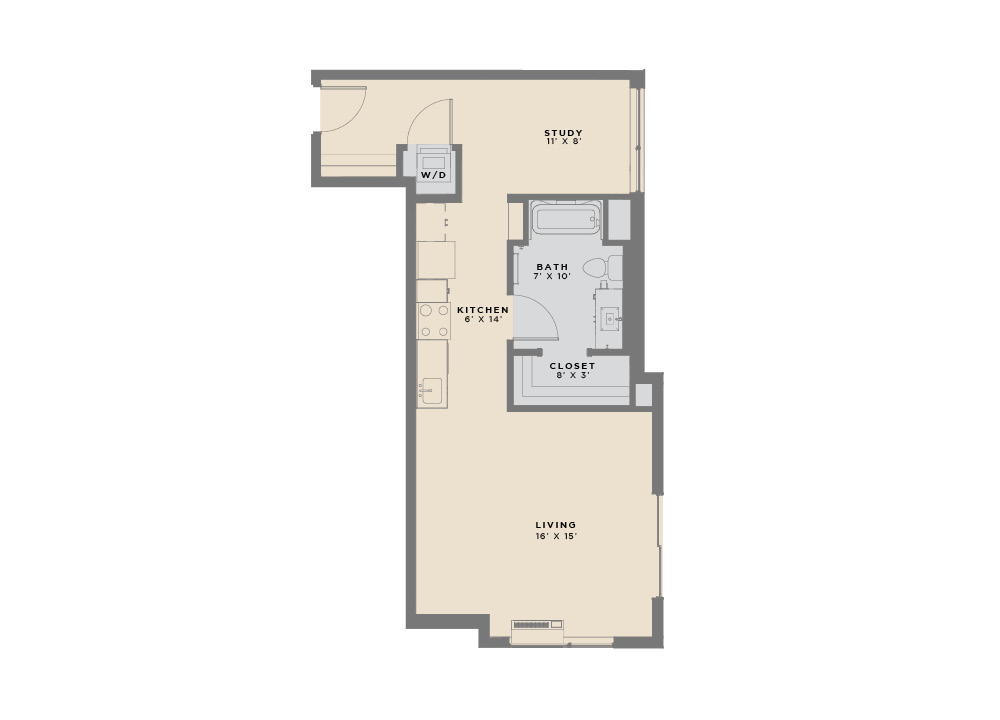 Studio Floorplans The Traveler Apartments